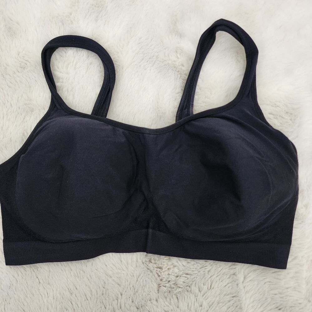 Truekind Daily Comfort Wireless Shaper Bra - Black Seamless Plus Size 2X - NEW - Picture 5 of 13